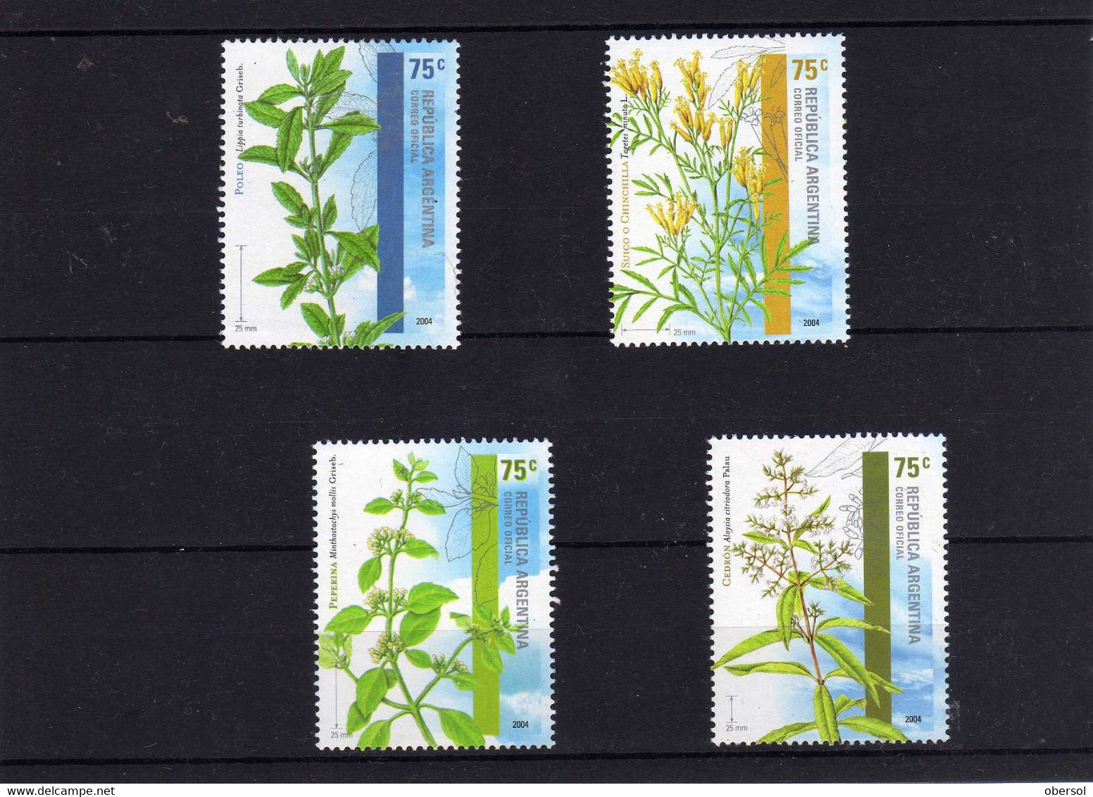 Argentina 2004 Medicinal Flowers Complete Set Of 4 Values MNH - Neufs