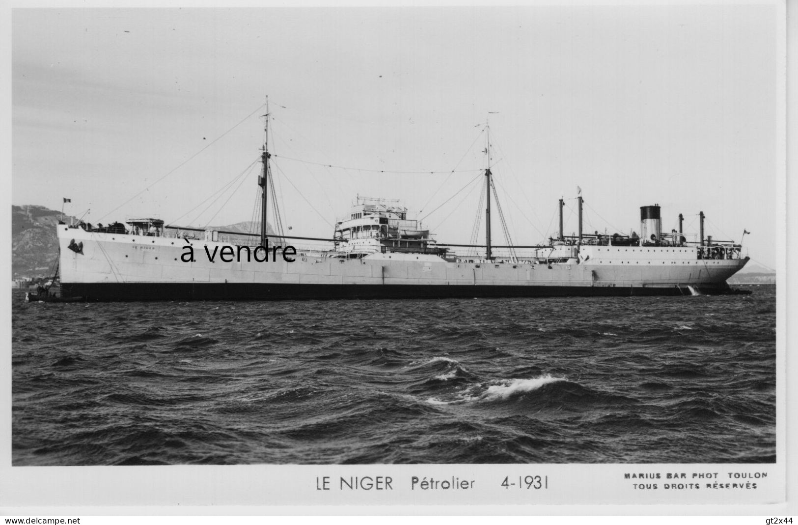 LE NIGER, Pétrolier, 4-1931 - Pétroliers