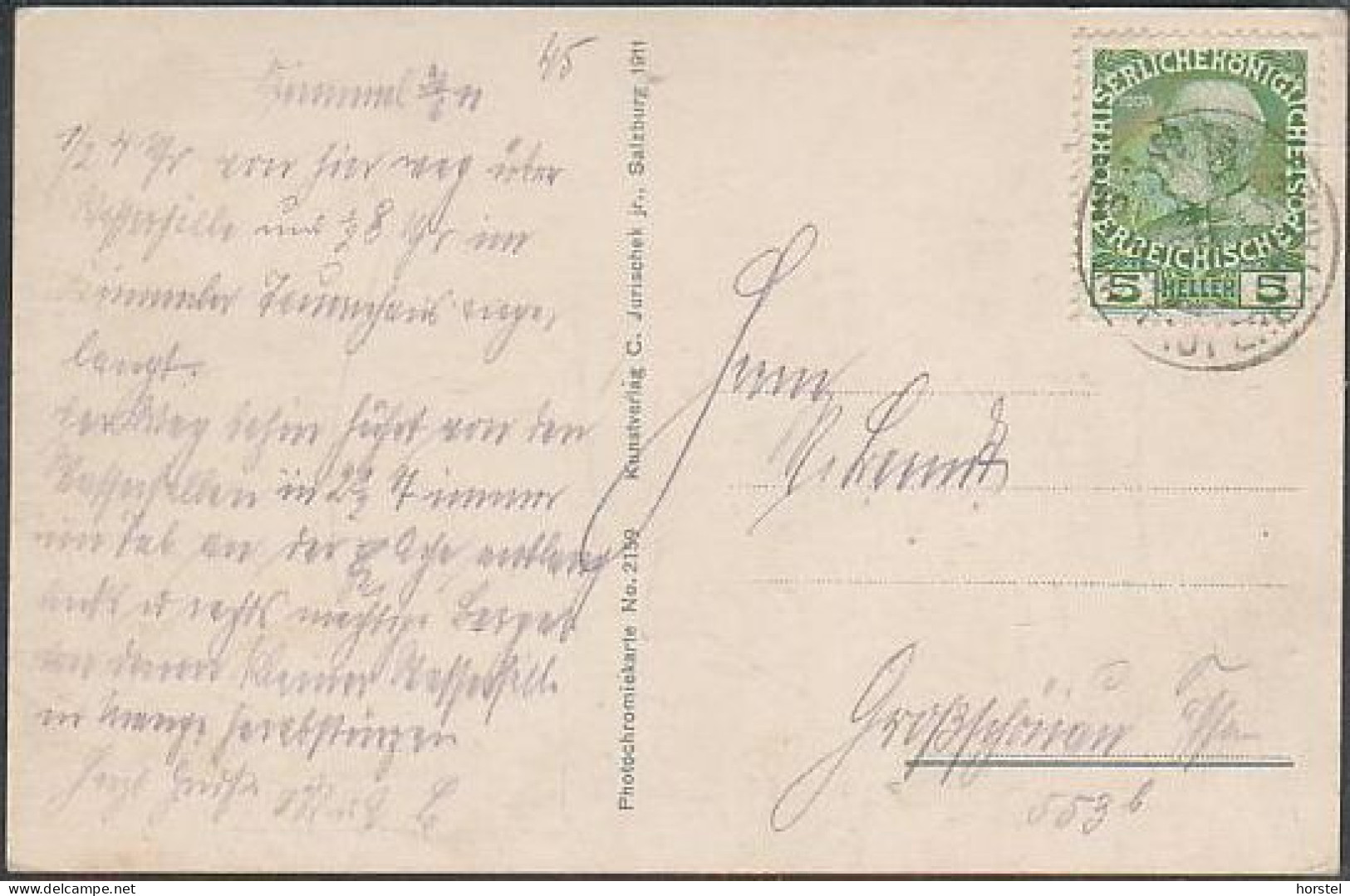 Austria - 5743 Krimml - Krimmler-Wasserfälle - Alte Karte - Nice Stamp 1911 - Krimml