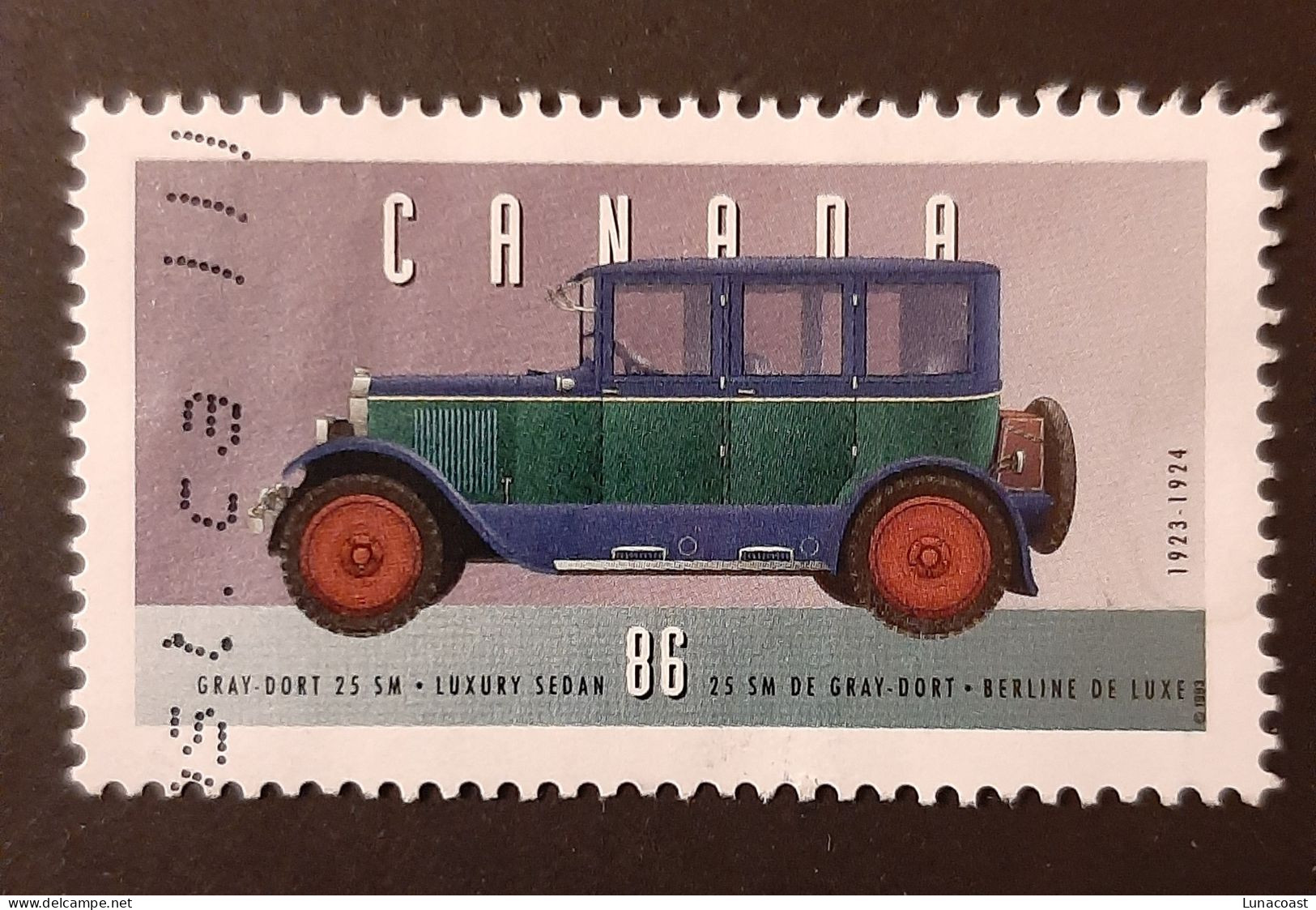 Canada 1993  USED  Sc1490f   86c  Historic Vehicles - 1 - Used Stamps