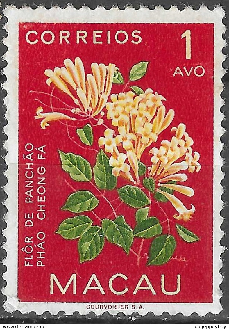 Macao Macau Honeysuckle Indigenous Flowers 1v 1 Avo SG#458 SC#372 Mnh - Ungebraucht