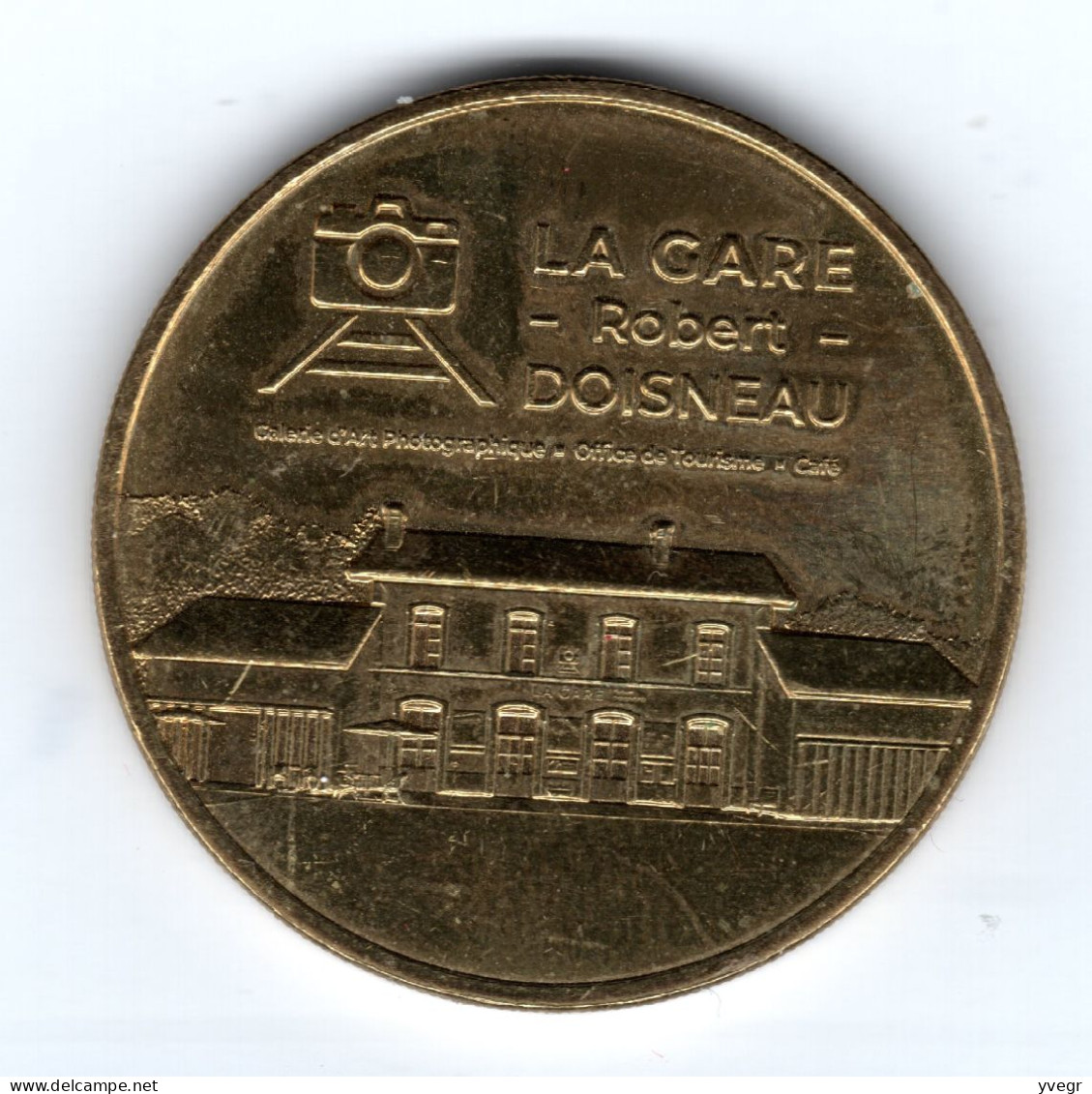 Jeton, Médaille Touristique De La Monnaie De Paris 24 CARLUX / La Gare Robert Doisneau 2021 - 2021