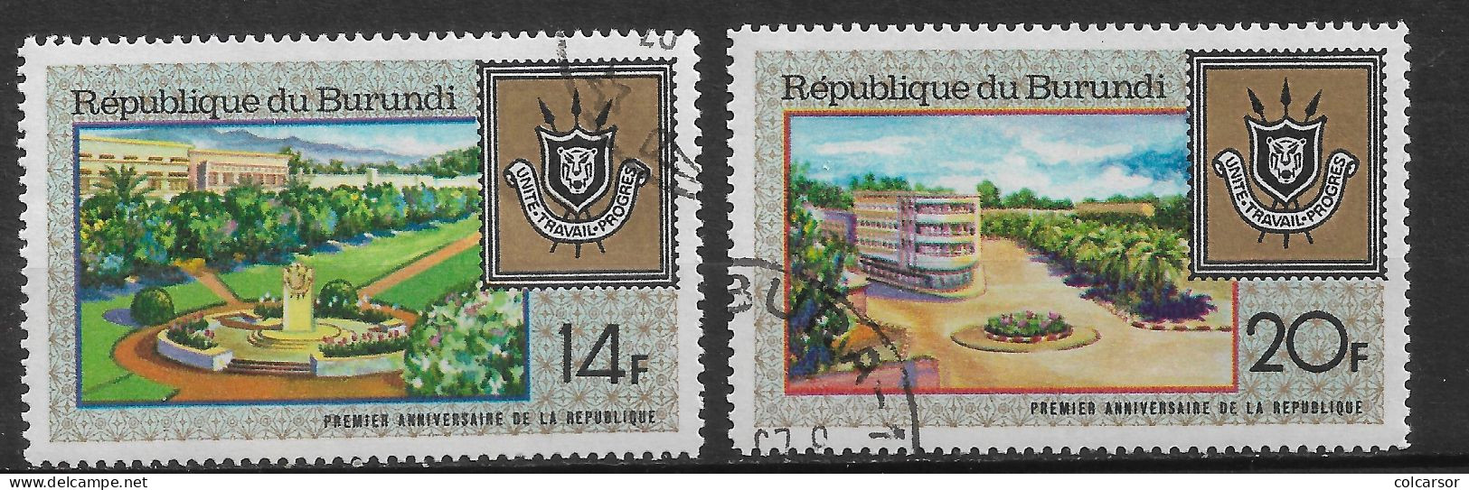 BURUNDI  " N° 253/54 " ANN  DE LA RÉPUBLIQUE " - Usados