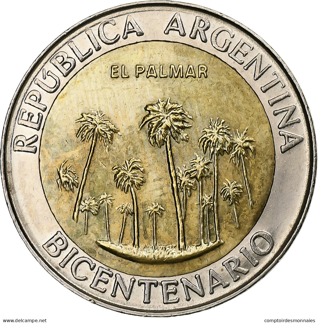 Argentine, Peso, El Palmar, 2010, Bimétallique, SPL, KM:160 - Argentine