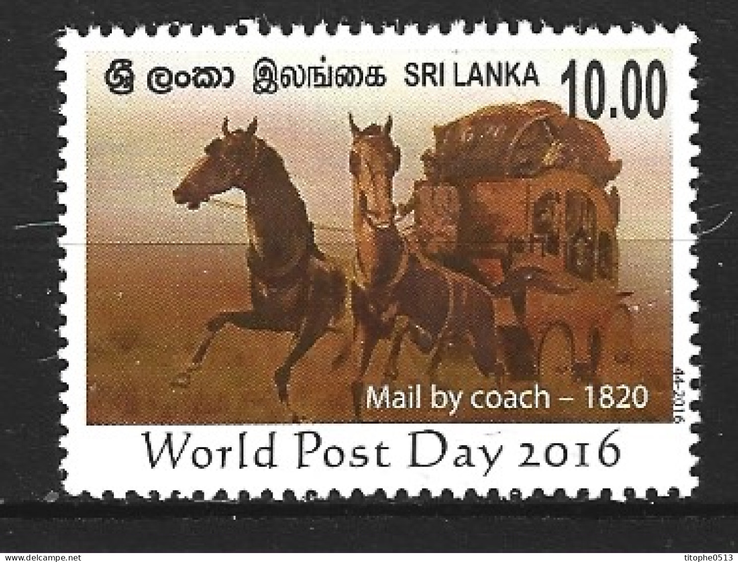 SRI LANKA. N°2057 De 2016. Diligence. - Kutschen