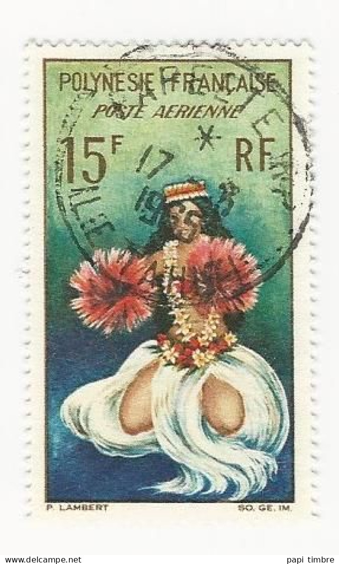 Polynésie - 1964 Danseuse Tahitienne - N° PA7 Obl. - Usados