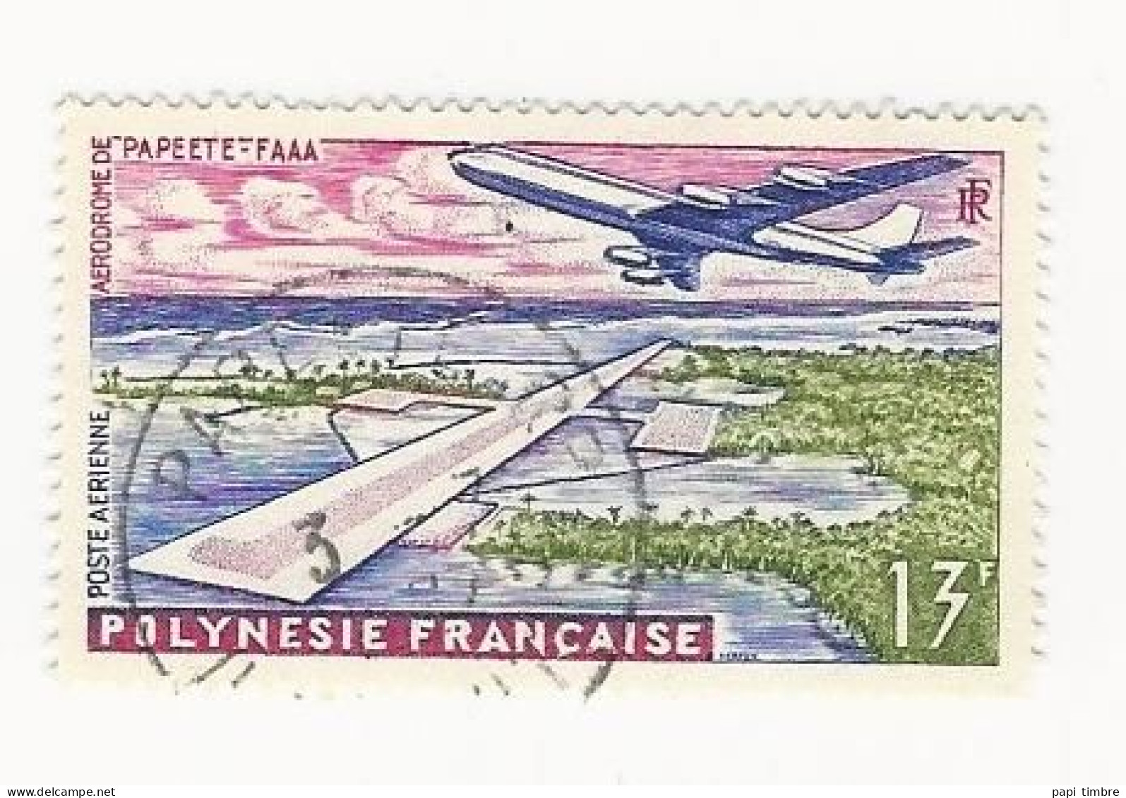 Polynésie - 1960 Aéroport De Faaa - N° PA5 Obl. - Oblitérés