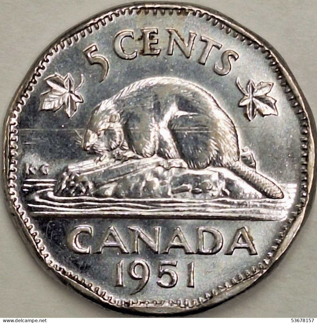 Canada - 5 Cents 1951, KM# 42a (#3329) - Canada