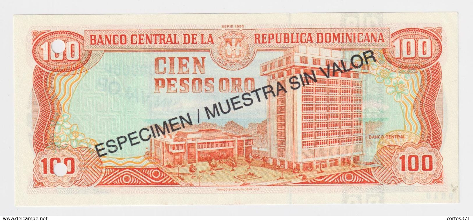 Dominican Republic 5, 10, 50, 100, 500 Pesos Oro 1995 P-147s - P-151s SPECIMEN UNC