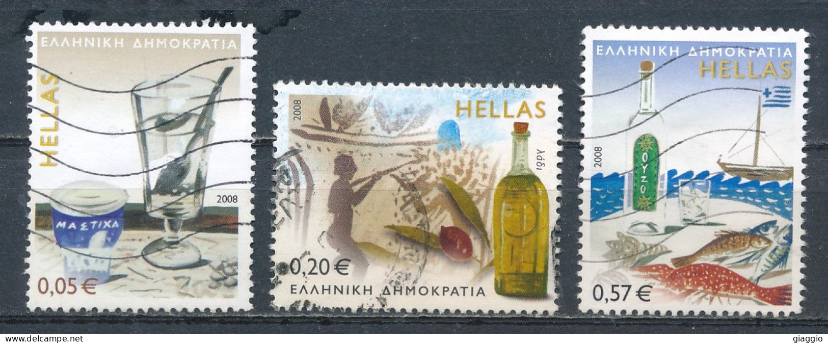 °°° GREECE - Y&T N°2446/48 - 2008 °°° - Used Stamps