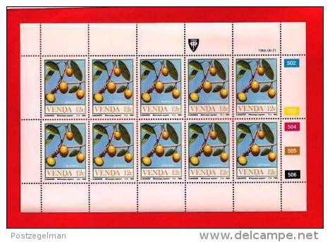 VENDA, 1985, MNH Stamp(s) In Full Sheets, Food From The Veld, Nr(s) 112-115, Scan S624 - Venda