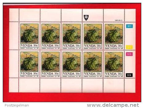 VENDA, 1985, MNH Stamp(s) In Full Sheets, Food From The Veld, Nr(s) 112-115, Scan S624 - Venda