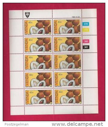 VENDA, 1983, MNH Stamp(s) In Full Sheets, Tropical Fruit, Nr(s) 82-85, Scan S615 - Venda