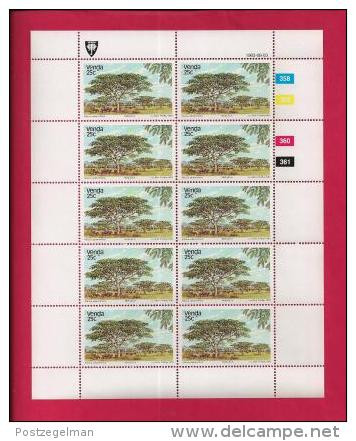 VENDA, 1983, MNH Stamp(s) In Full Sheets, Indigenous Trees, Nr(s) 78-81, Scan S614 - Venda