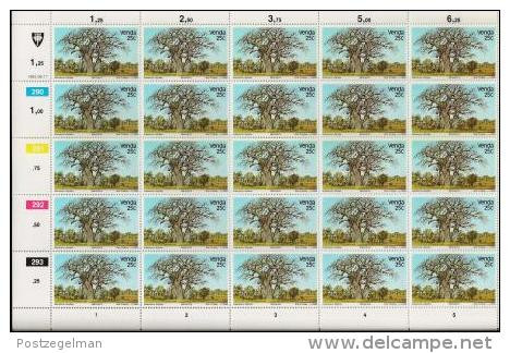 VENDA, 1982, MNH Stamp(s) In Full Sheets, Indigenous Trees, Nr(s) 62-65, Scan S610 - Venda