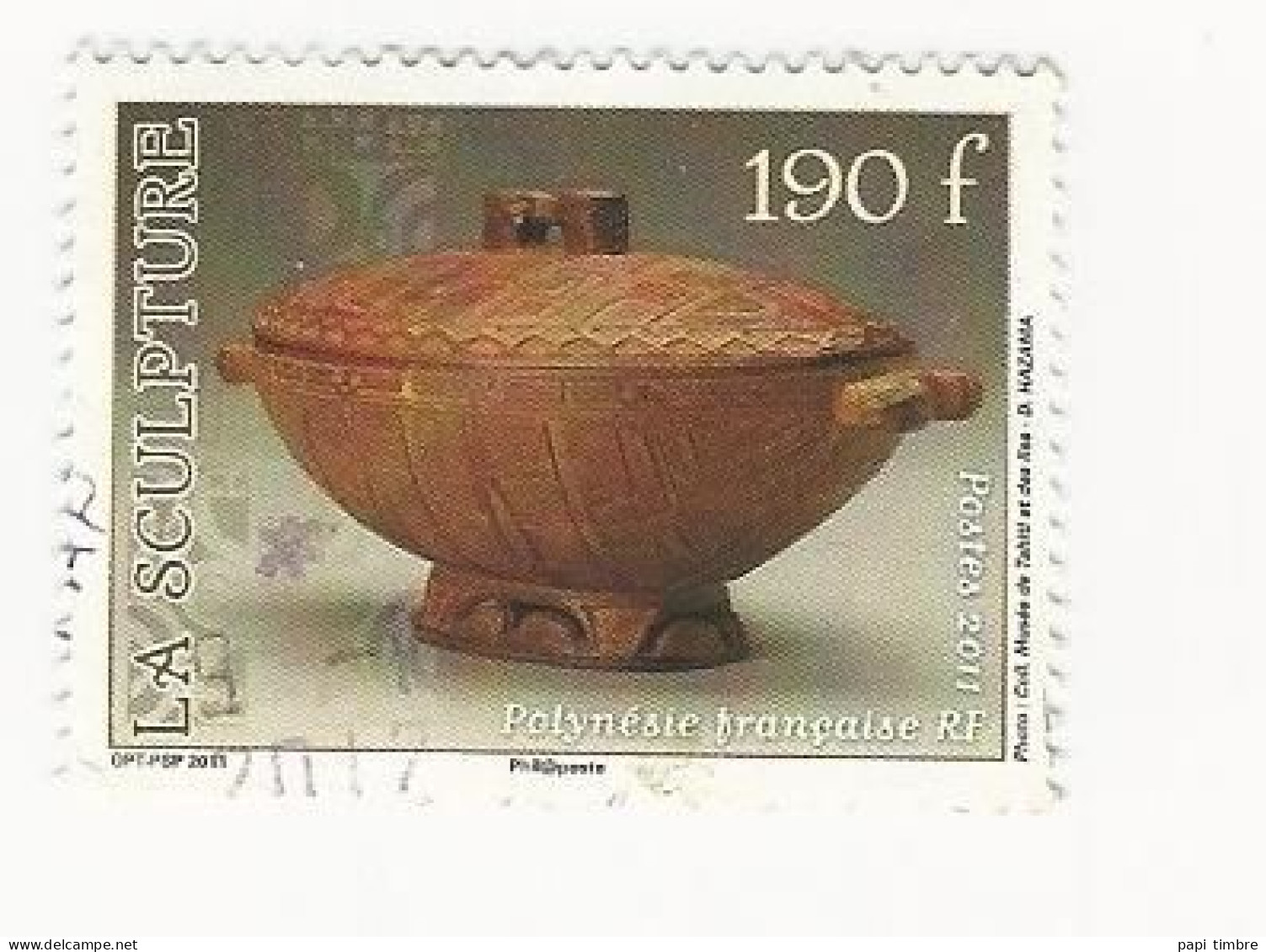 Polynésie - 2011 Heiva. Sculptures - N° 955 Obl. - Used Stamps