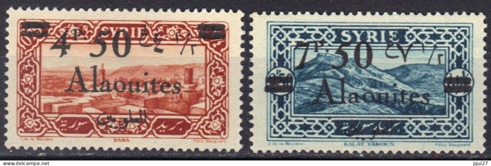 Alaouites N° 44 - 45 * - Unused Stamps