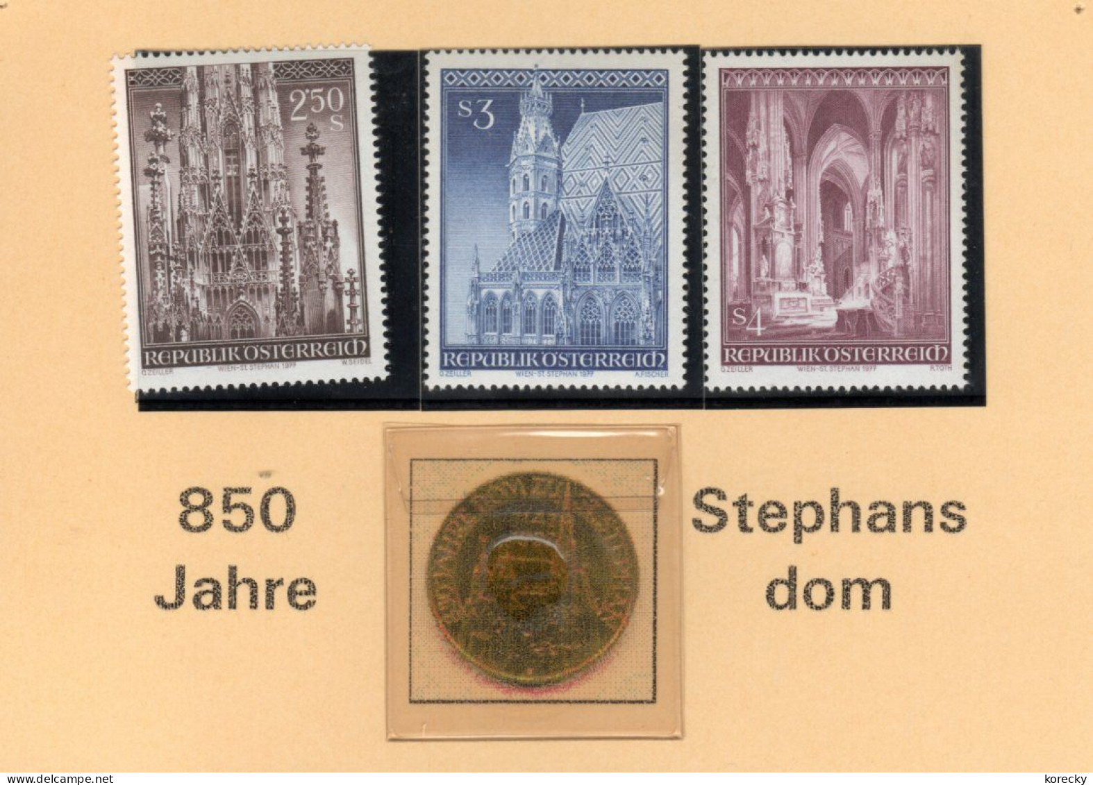 Österreich - 850 Jahre Stephansdom Wien - Münze Und Marken - Autriche