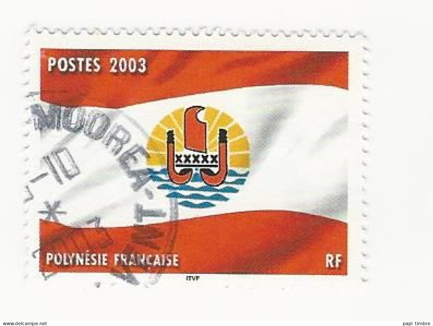 Polynésie - 2003 Drapeau Polynésien - N° 697 Obl. - Used Stamps