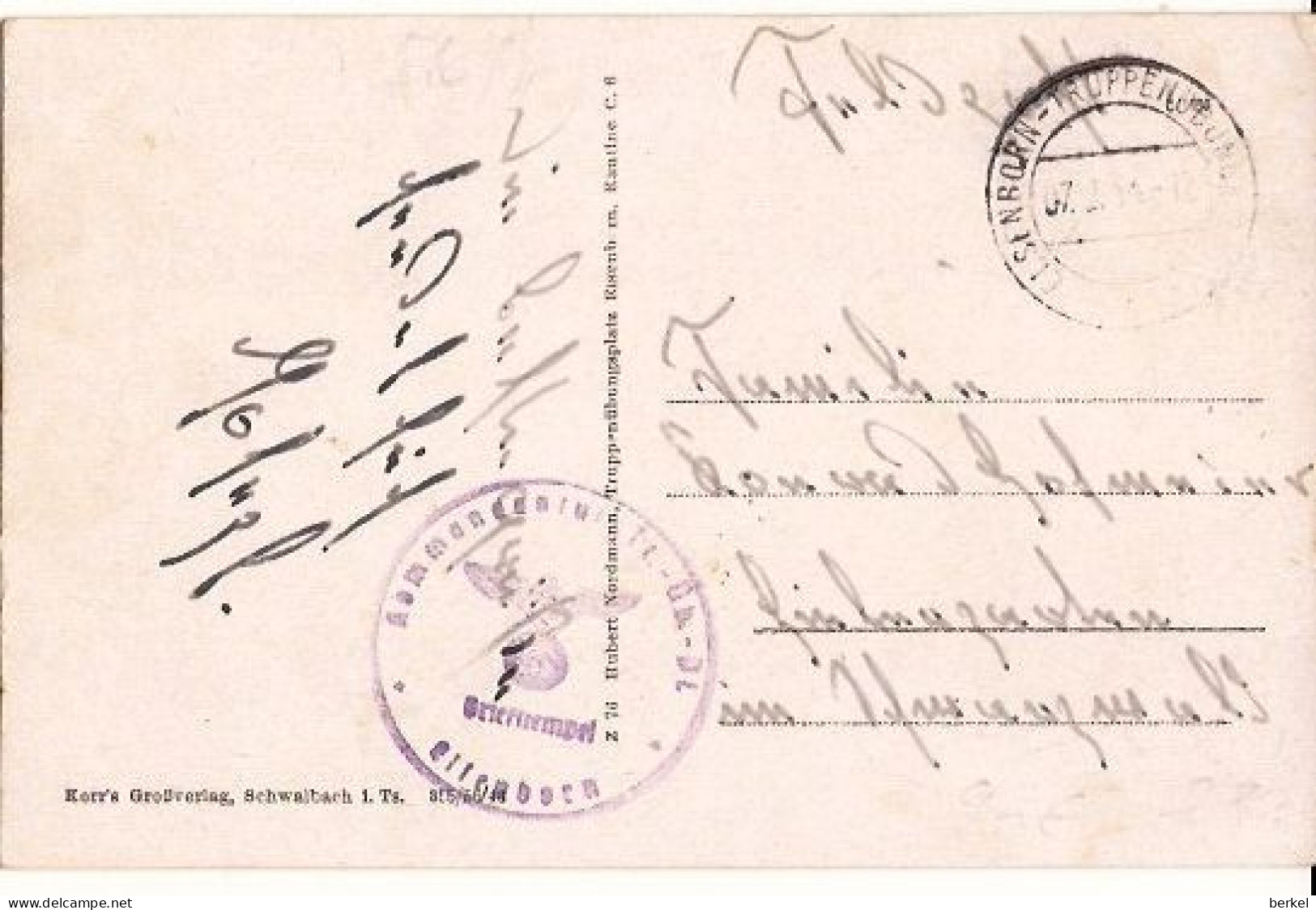 ELSENBORN   CACHET  ALLEMANDE  FELDPOST 4 PHOTO  1694  D1 - Elsenborn (Kamp)