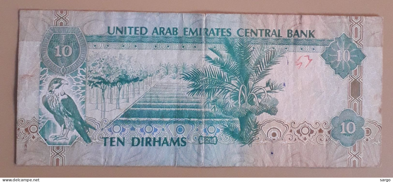 UNITED ARAB EMIRATES - 10 DIRHAMS - 1998-2007 - CIRC P 20 - BANKNOTES - PAPER MONEY - CARTAMONETA - - Emirats Arabes Unis