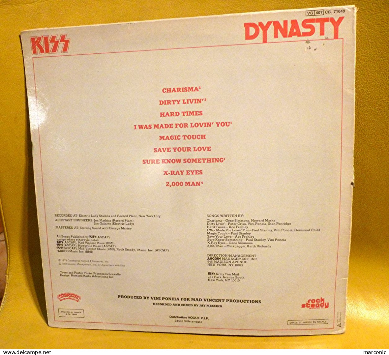 Vinyl - KISS DYNASTY - 1979 - 33 T - Otros - Canción Inglesa