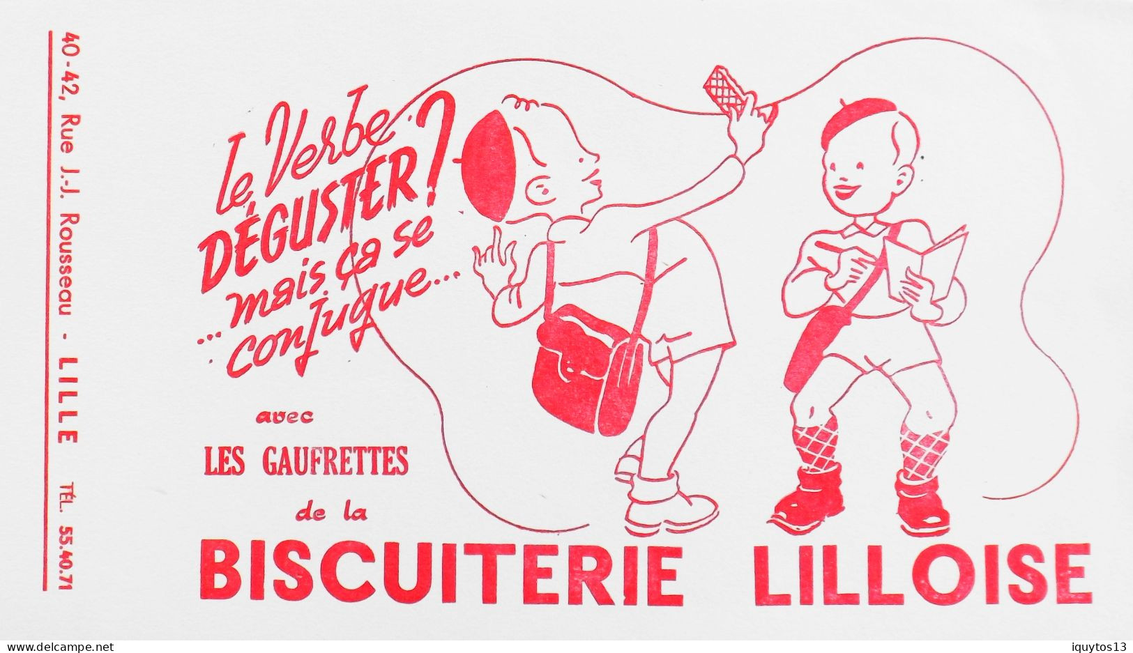 BUVARD NEUF ILLUSTRE > Gâteaux > Les Gaufrettes De La BISCUITERIE LILLOISE - TBE - Koek & Snoep