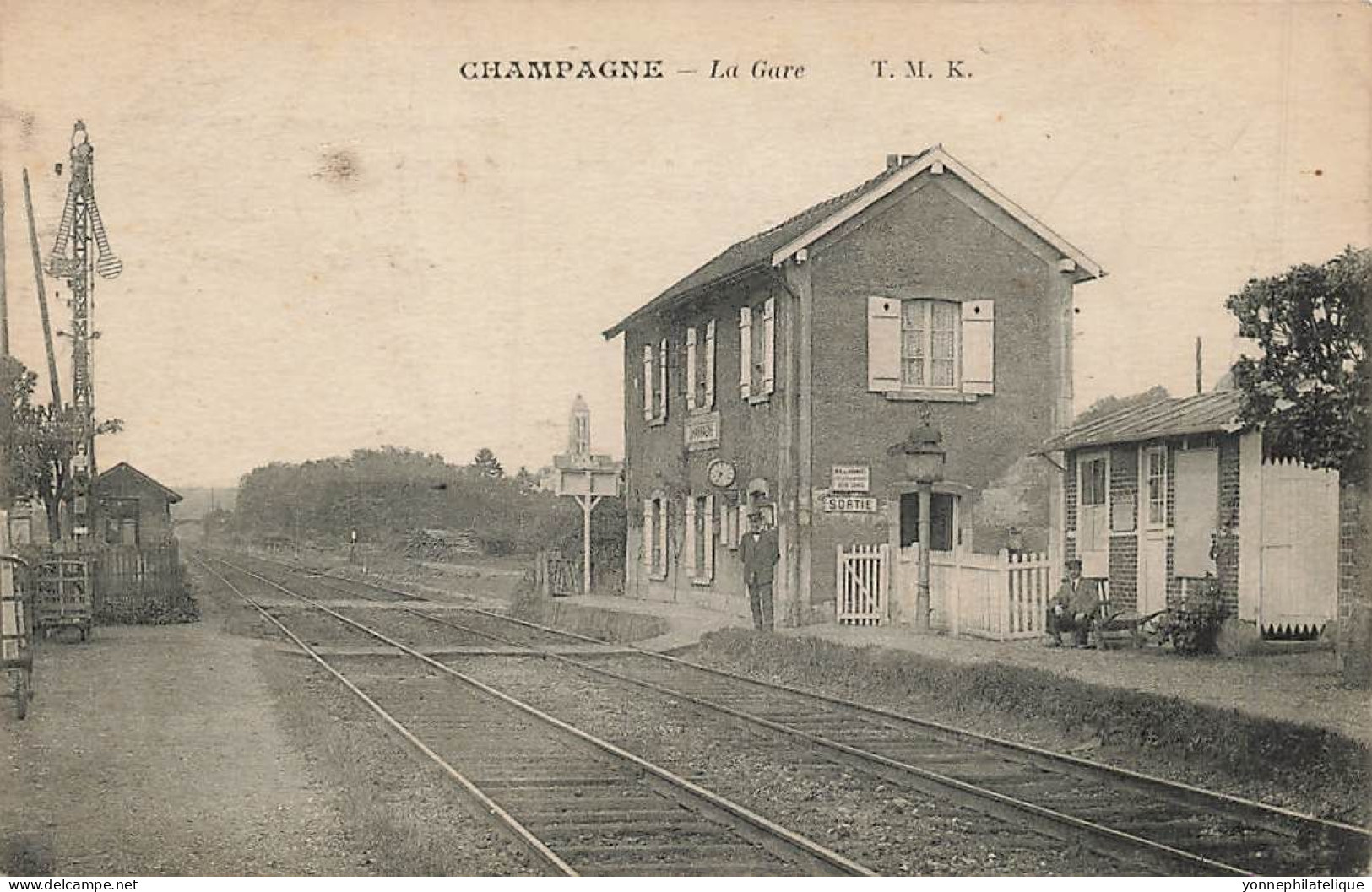 95 - VAL D'OISE - CHAMPAGNE SUR POISE - La Gare - Vue Intérieure - 10852 - Champagne Sur Oise