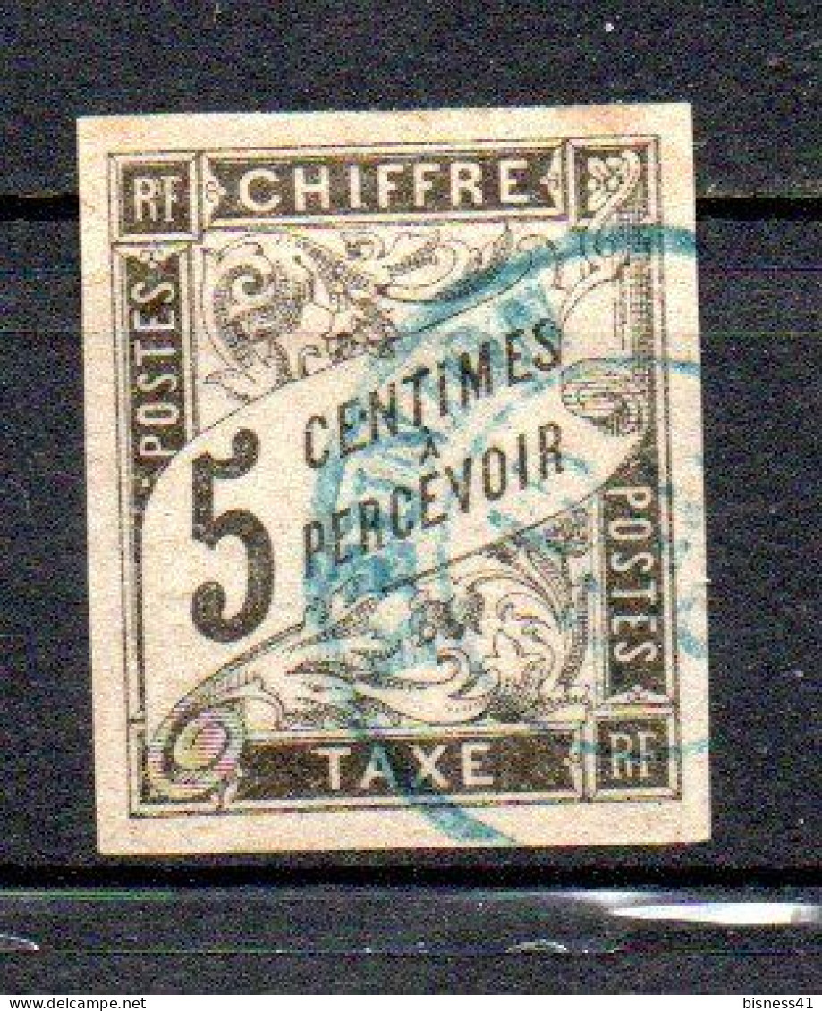 Col40 Colonies Taxe 1884 N° 5 Oblitéré Cote 4,00€ - Portomarken