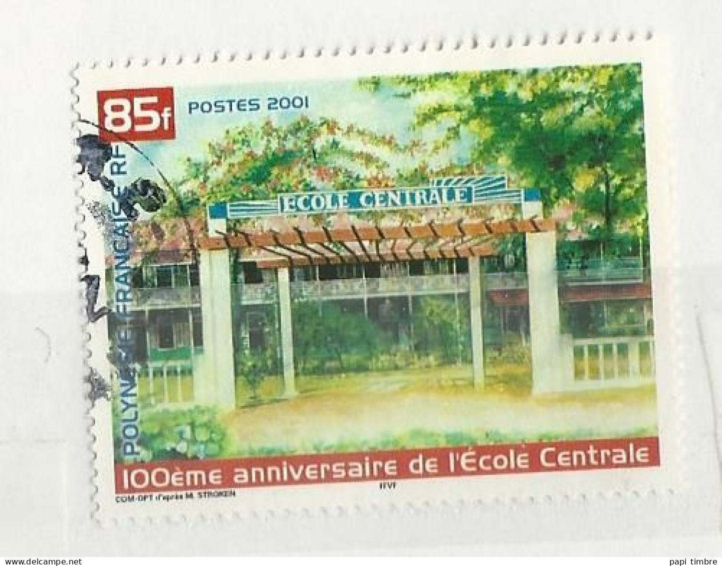 Polynésie - 2001 Centenaire De L'Ecole Centrale - N° 631 Obl. - Used Stamps