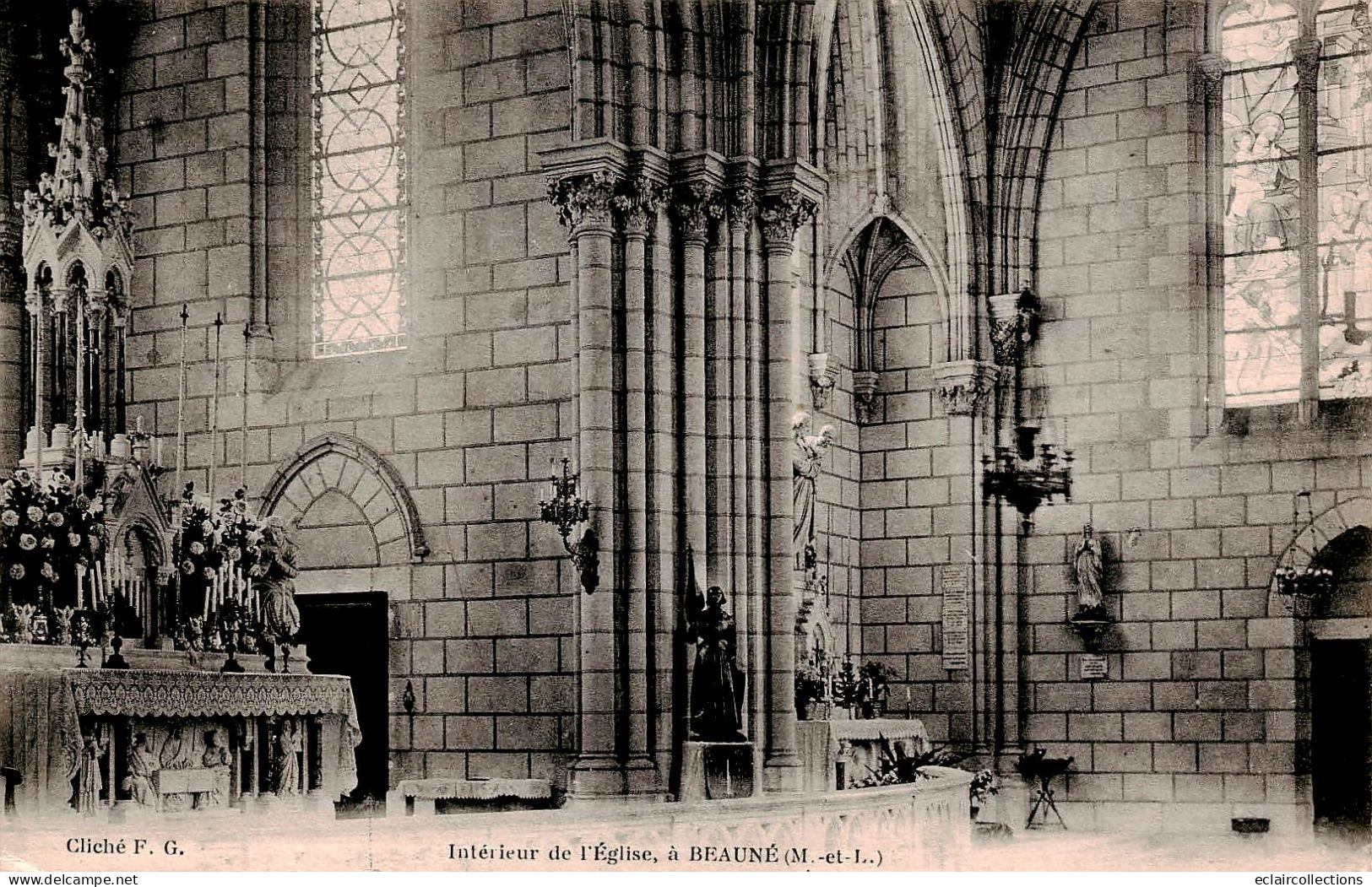 Bauné       49        L'Intérieur De L'Eglise        (voir Scan) - Otros & Sin Clasificación