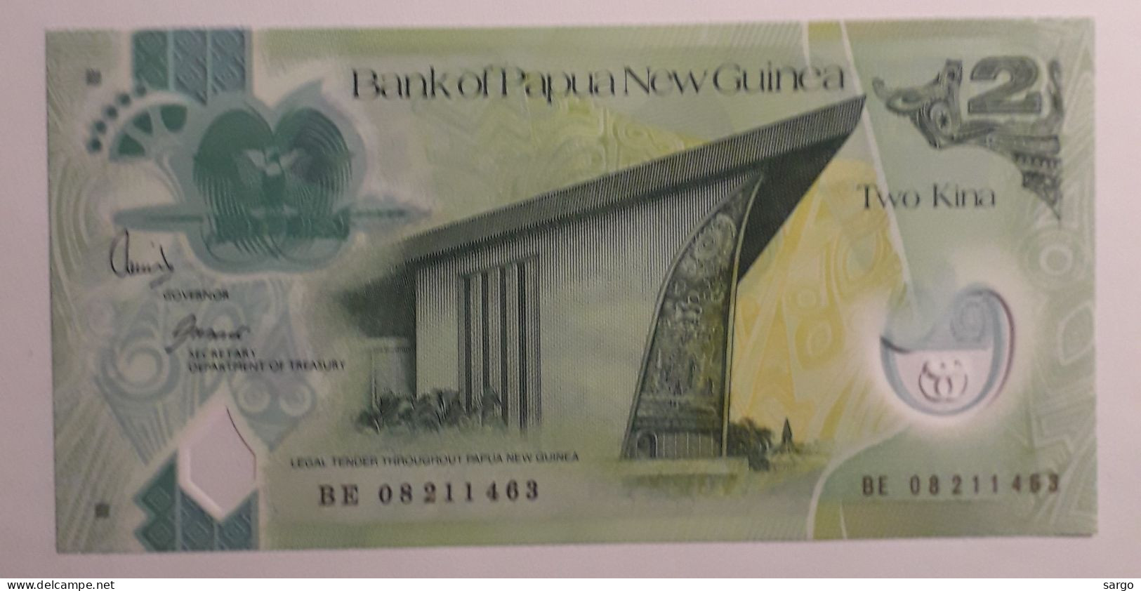 PAPUA NEW GUINEA - 2 KINA - 2007-2014 - UNCIRC P 38 - POLYMER - BANKNOTES - PAPER MONEY - CARTAMONETA - - Papua New Guinea