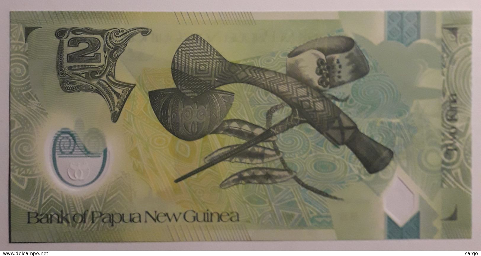 PAPUA NEW GUINEA - 2 KINA - 2007-2014 - UNCIRC P 38 - POLYMER - BANKNOTES - PAPER MONEY - CARTAMONETA - - Papouasie-Nouvelle-Guinée