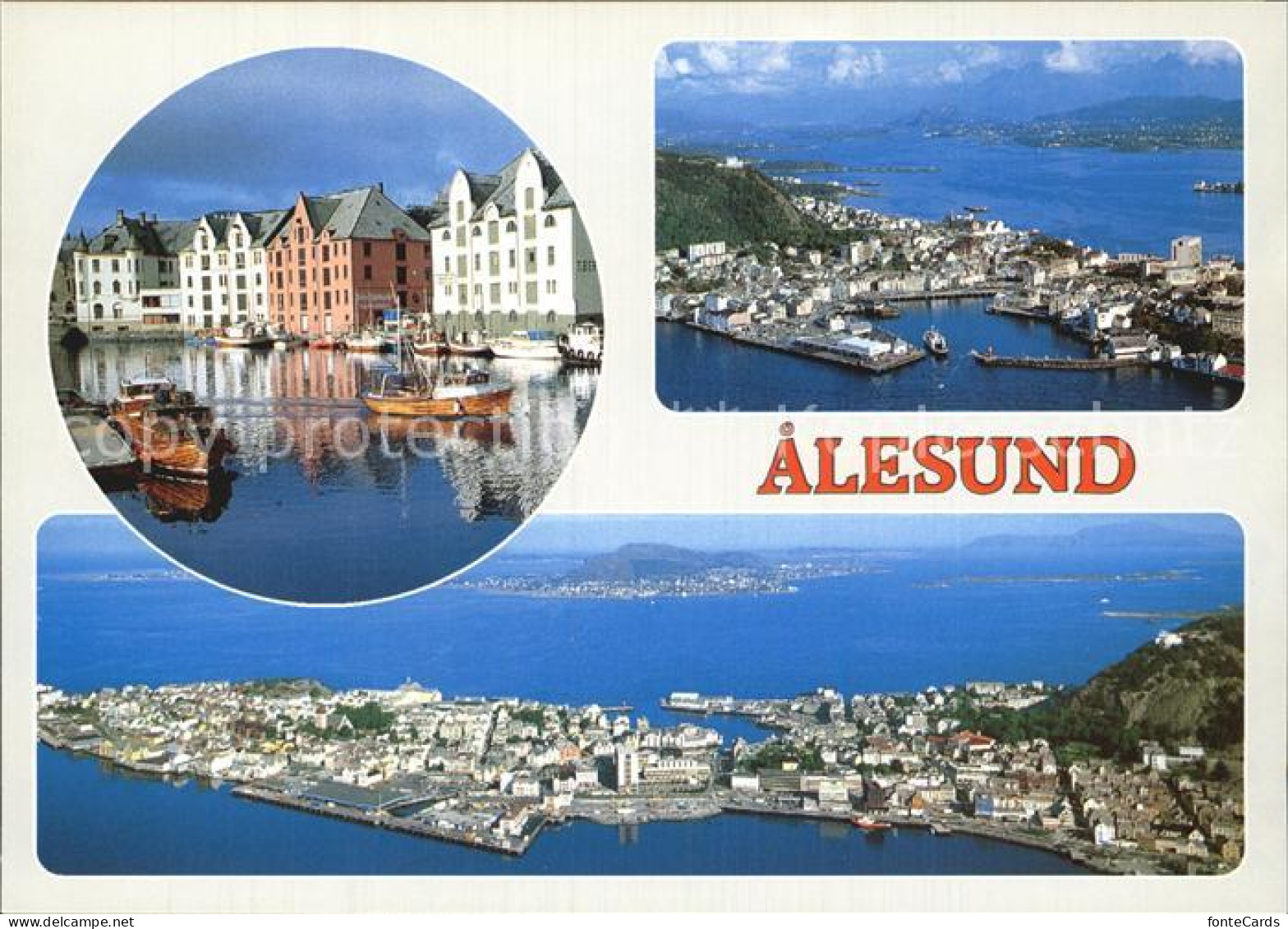 72576442 Alesund Hafen Fliegeraufnahme Aalesund - Norvège