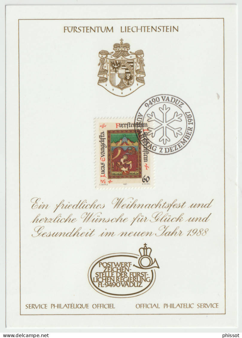 Weihnachtsfest 1987 Neujahr 1988 - Stamped Stationery