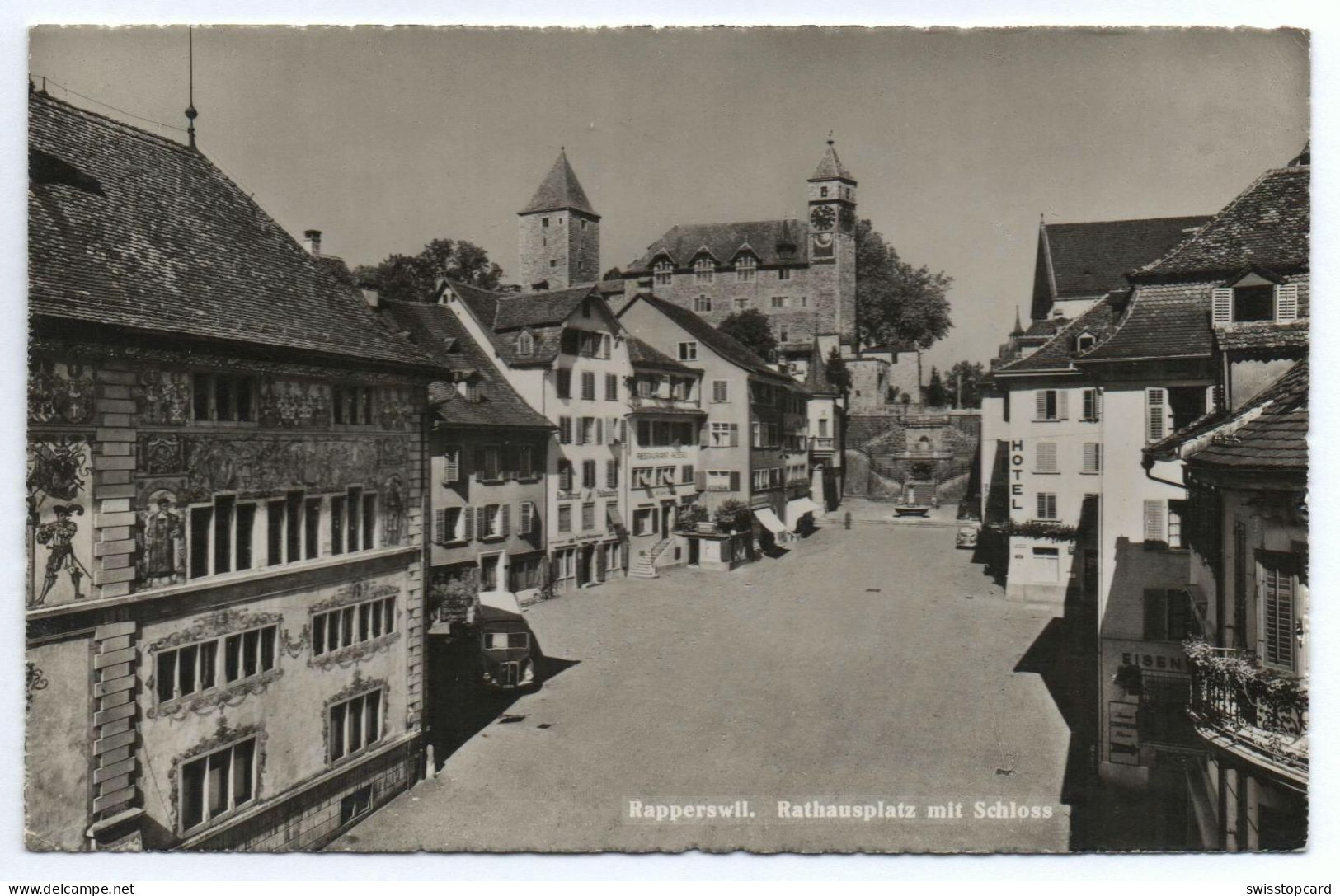 RAPPERSWIL Rathausplatz, Postauto - Rapperswil-Jona