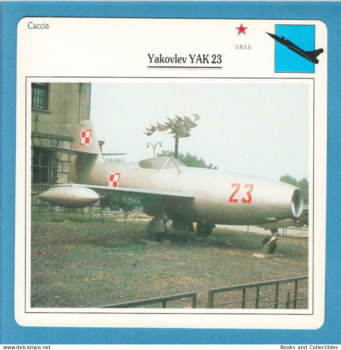 DeAgostini Educational Sheet "Warplanes" / Yakovlev YAK 23 (U.S.S.R.) - Aviazione