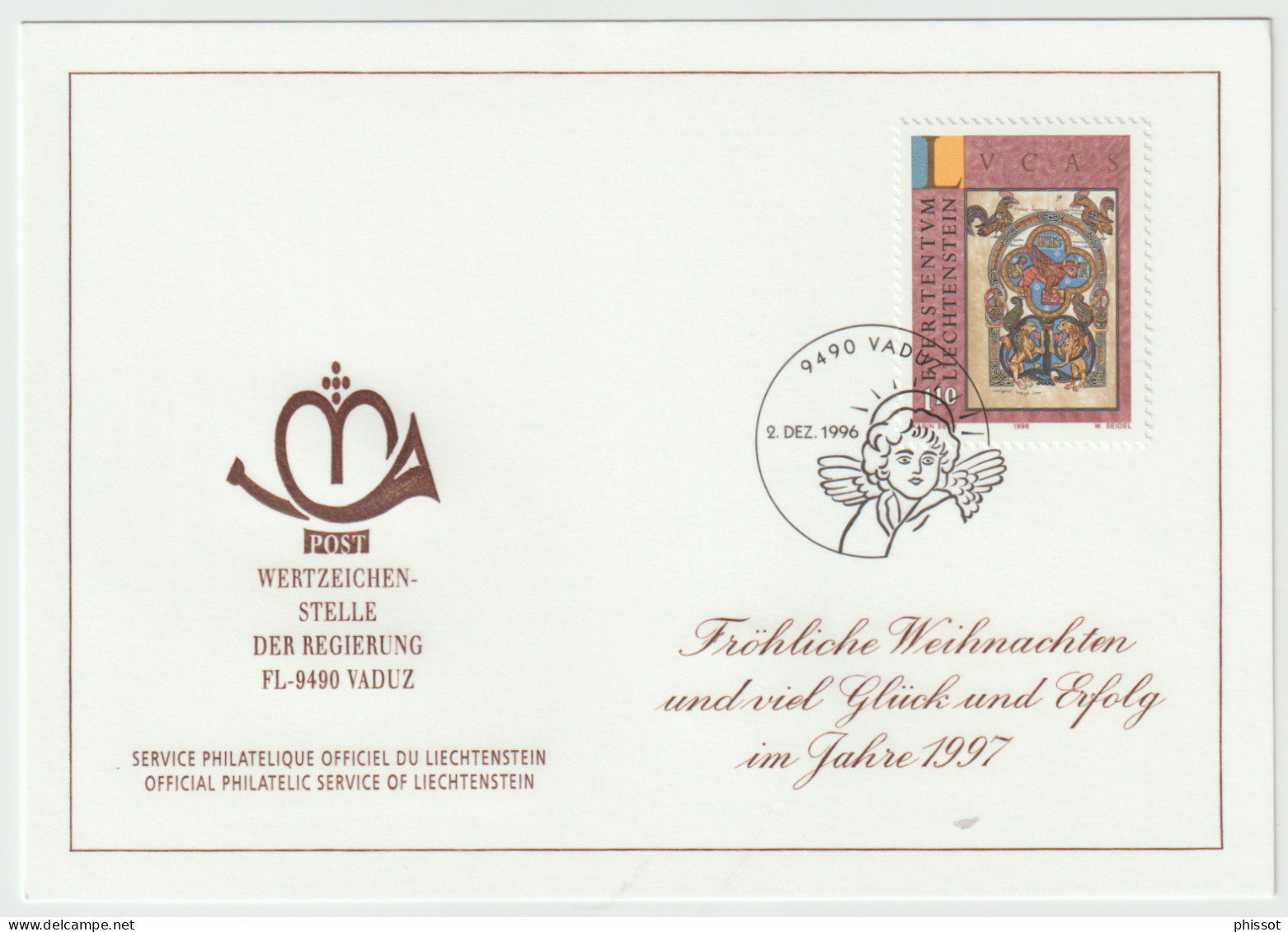 Weihnachtsfest 1996 Neujahr 1997 - Stamped Stationery