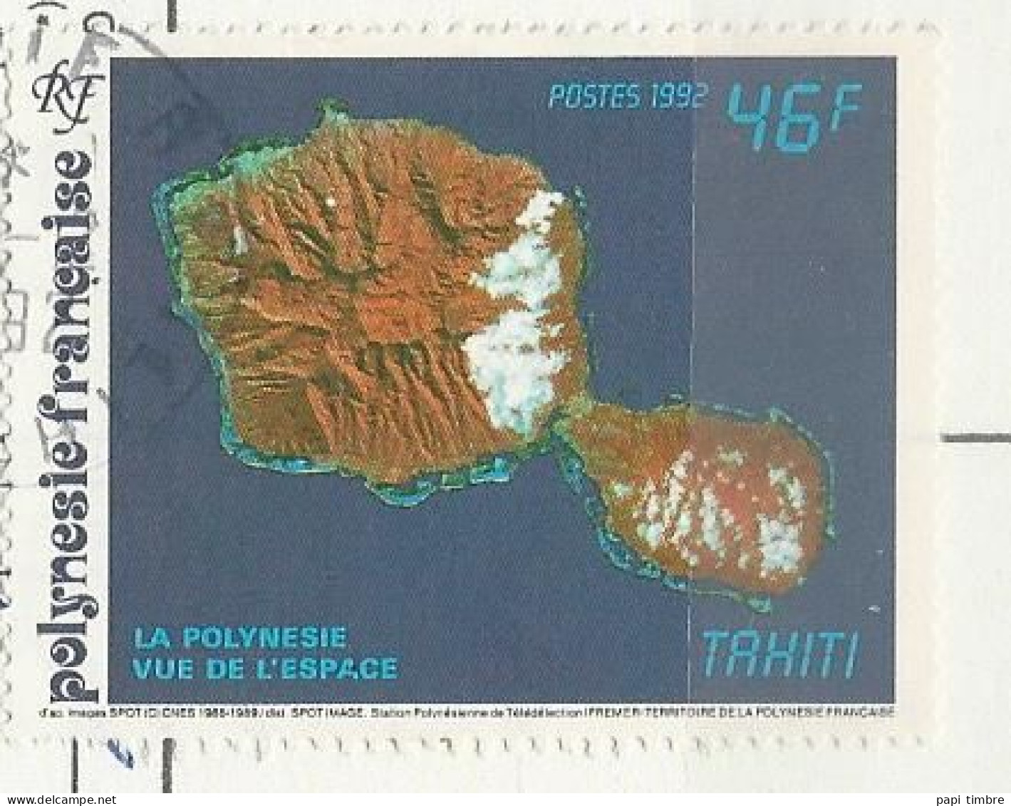 Polynésie - 1992 Polynésie Vue De L'espace - N° 405 Obl. - Usati