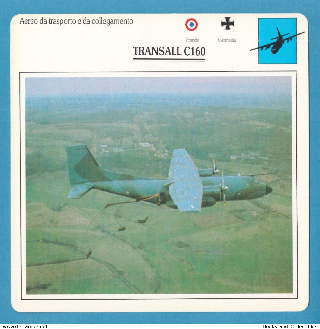 DeAgostini Educational Sheet "Warplanes" / TRANSALL C160 (France/Germany) - Aviazione