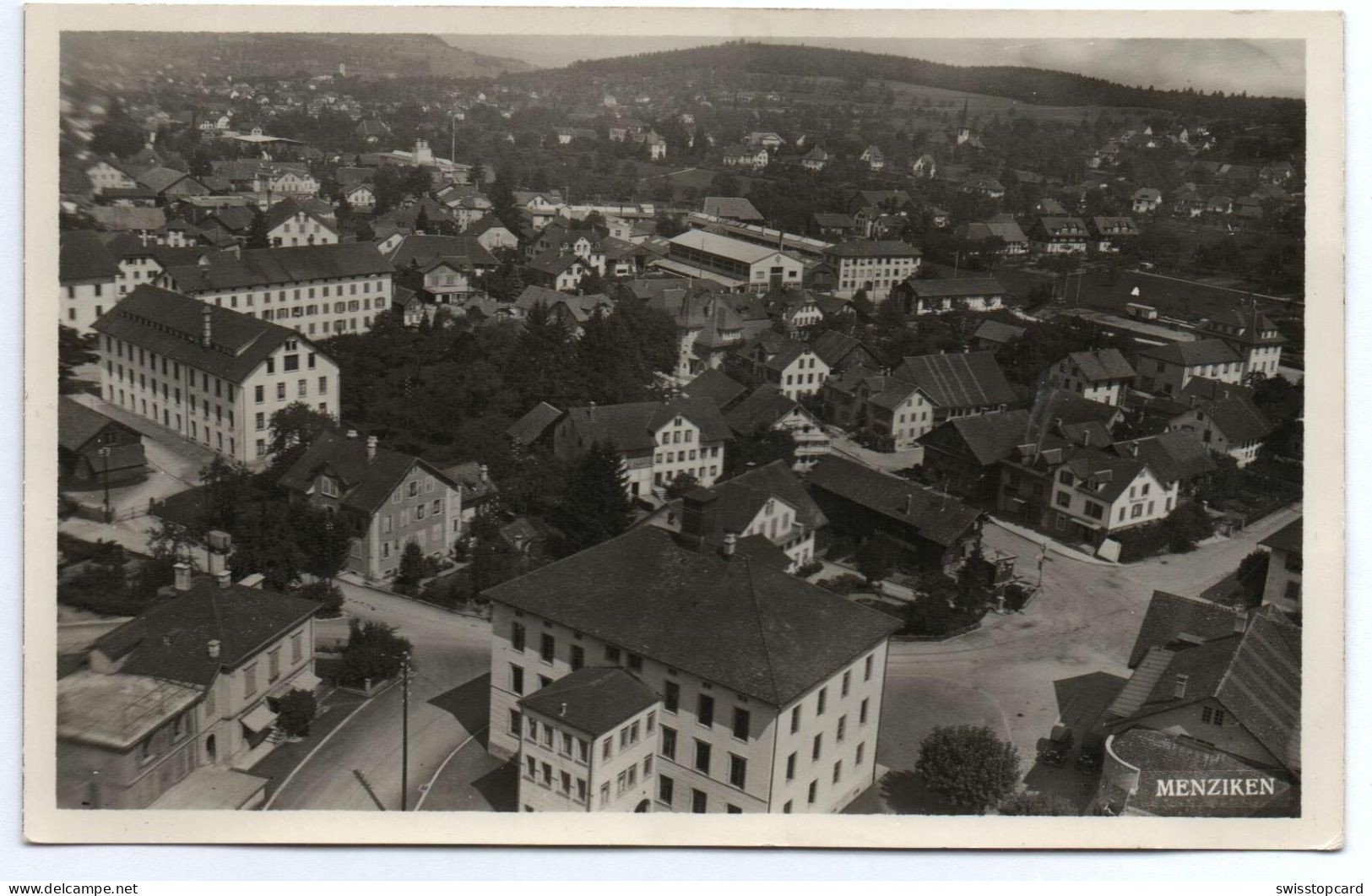 MENZIKEN Gel. 1938 Stempel Bahnpost Luzern-Wildegg-Luzern - Menziken