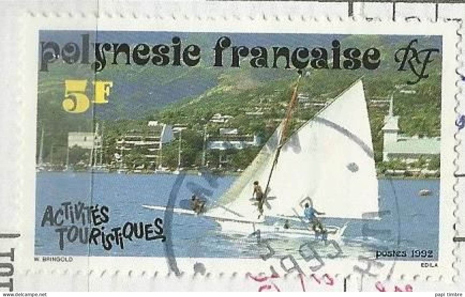 Polynésie - 1992 Activités Touristiques - N° 403 Obl. - Oblitérés