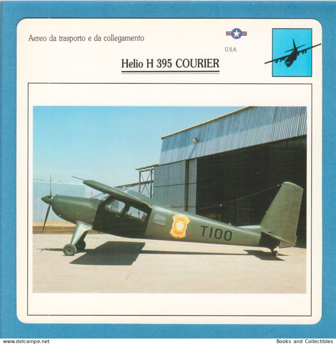 DeAgostini Educational Sheet "Warplanes" / Helio H 395 COURIER (U.S.A.) - Luchtvaart