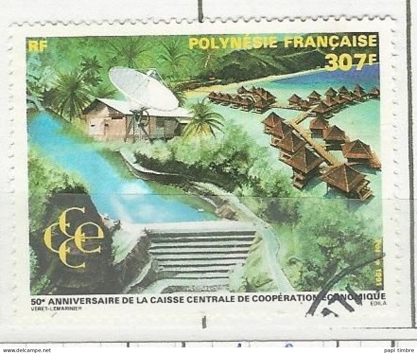 Polynésie - 1991 Cinquantenaire De La CCCE - N° 395 Obl. - Gebraucht
