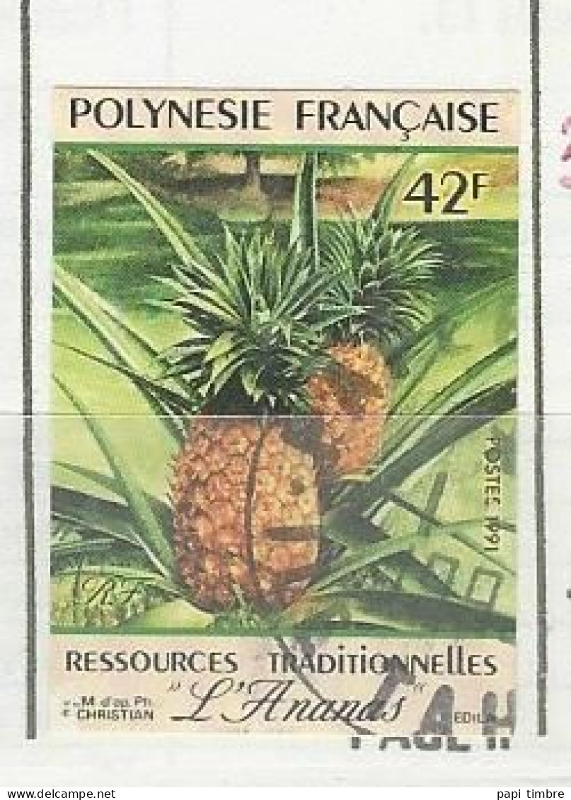 Polynésie - 1991 L'Ananas - N° 374 Obl. - Usati