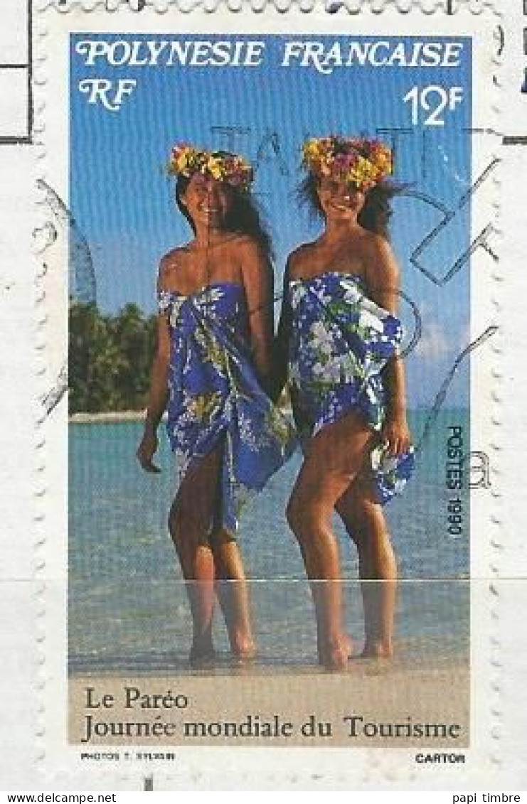 Polynésie - 1990 Le Paréo - N° 367 Obl. - Gebruikt