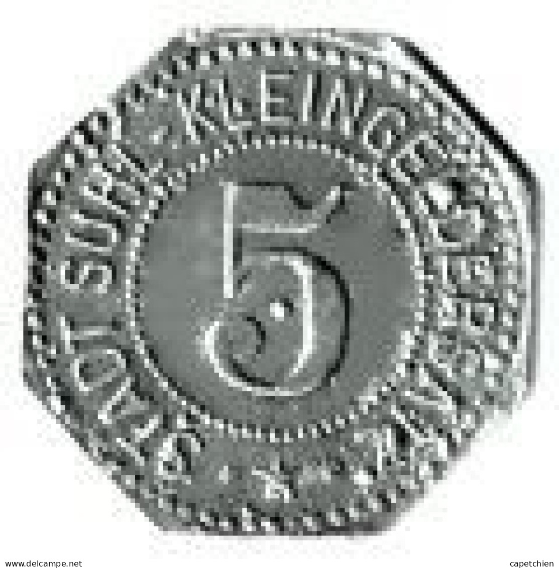 ALLEMAGNE / NOTGELD / STADT SUHL 5 PFENNIG / ZINC / 19.5 Mm - Noodgeld