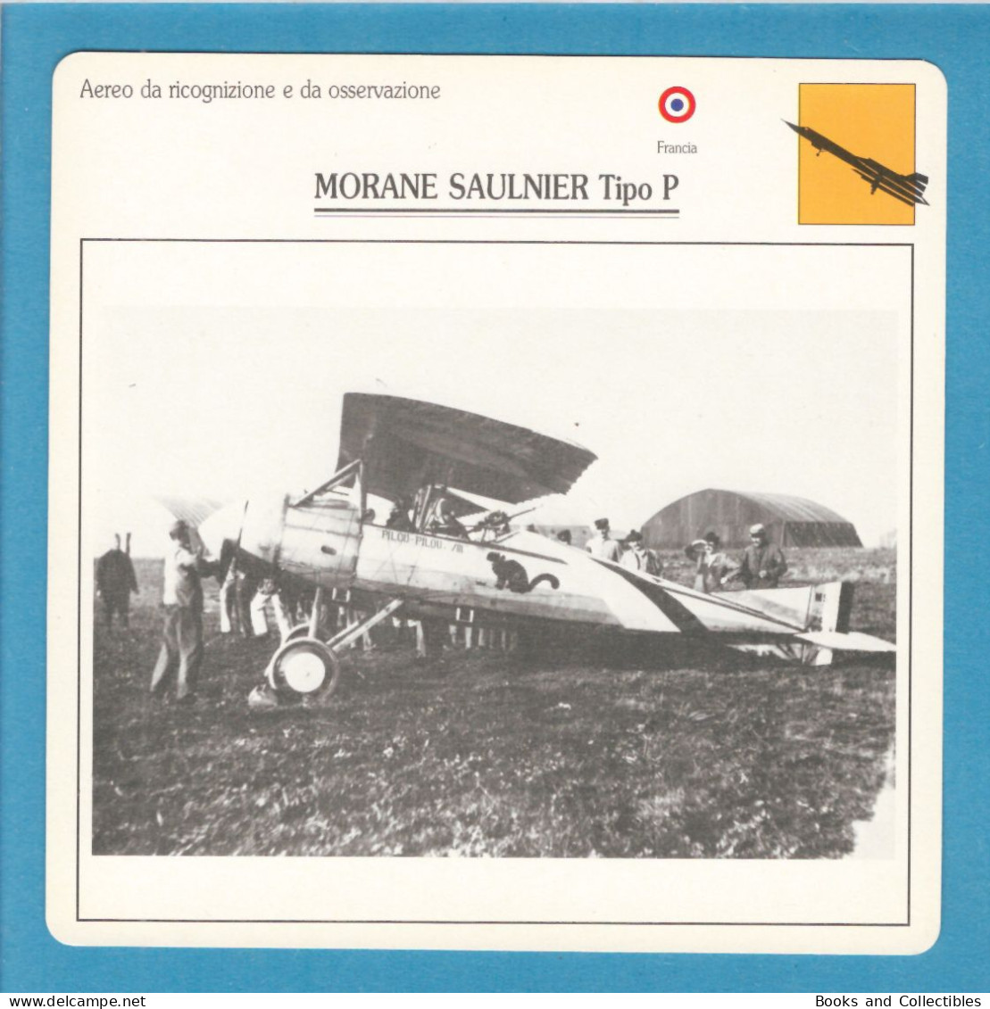 DeAgostini Educational Sheet "Warplanes" / MORANE SAULNIER Type P (France) - Aviation