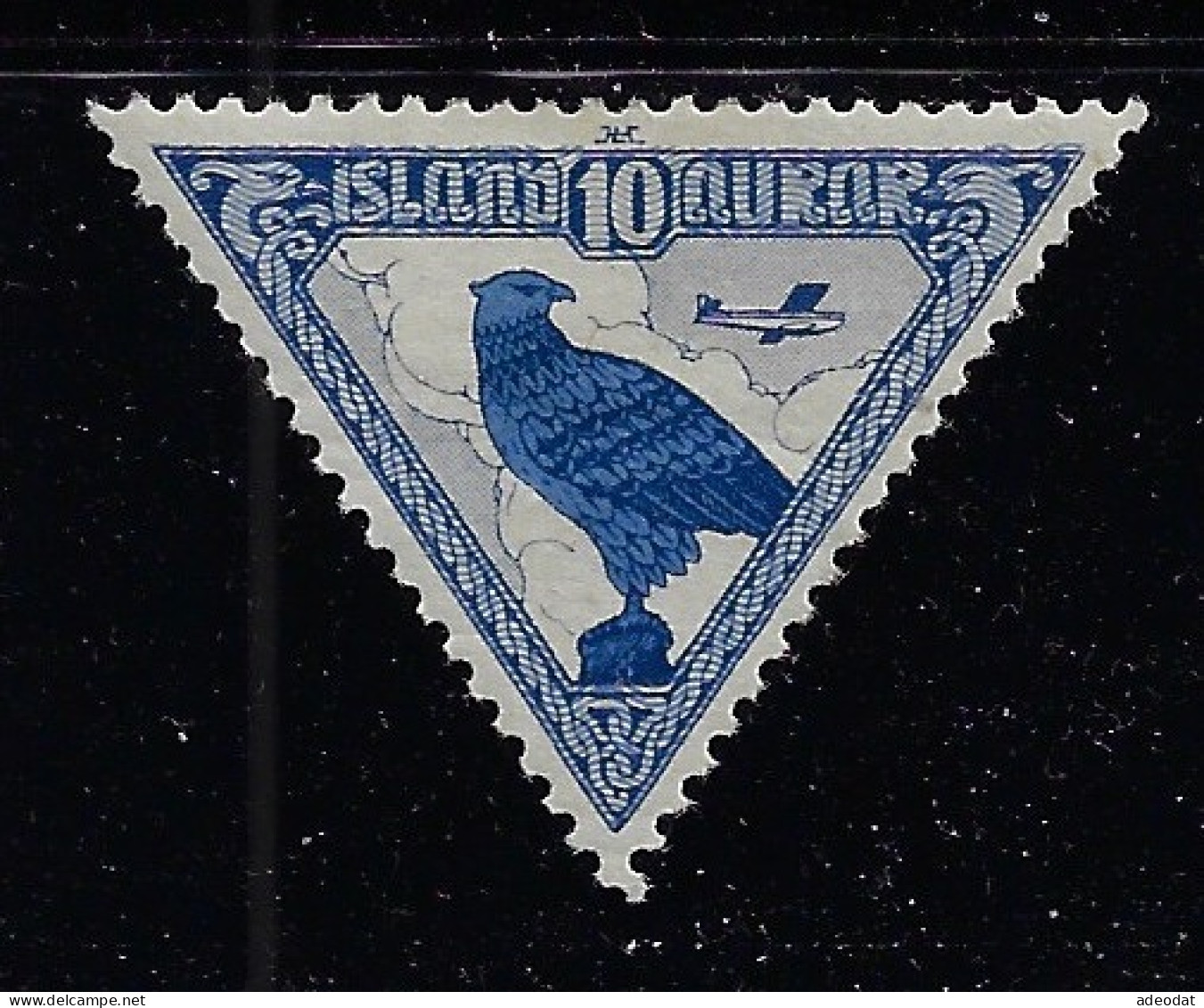 ICELAND 1930  AIR POST STAMP  SCOTT #C3 MH - Luchtpost