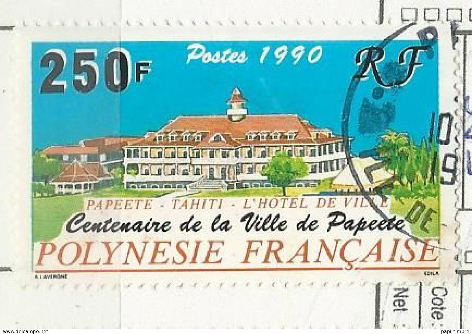 Polynésie - 1990 Centenaire De La Ville De Papeete - N° 359 Obl. - Used Stamps